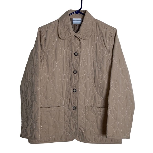 Alfred Dunner Jacket Womens Petite Beige Quilted Classic Grandmacore Luncheon - Picture 12 of 12
